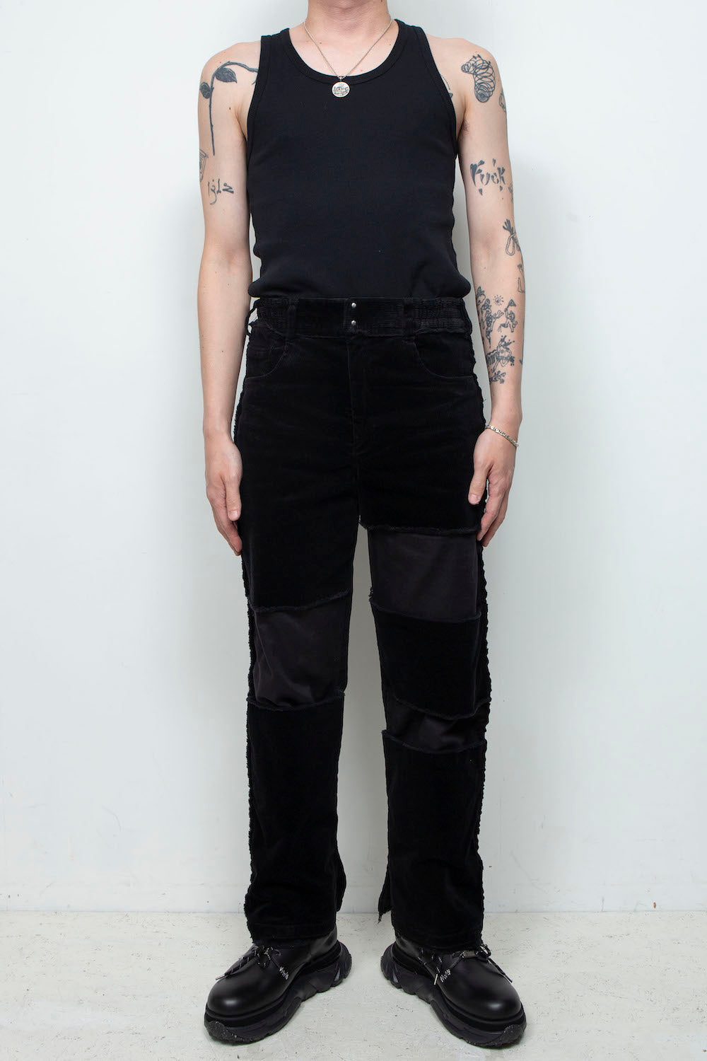LB25AW-PT02-CDR | Reconstructed 5-Pocket Pants (Corduroy) | BLACK