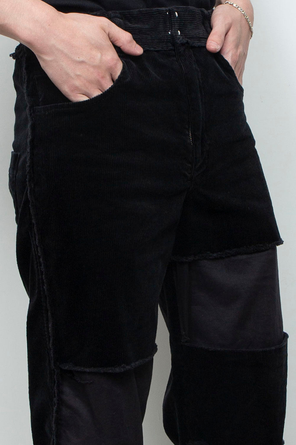 LB25AW-PT02-CDR | Reconstructed 5-Pocket Pants (Corduroy) | BLACK