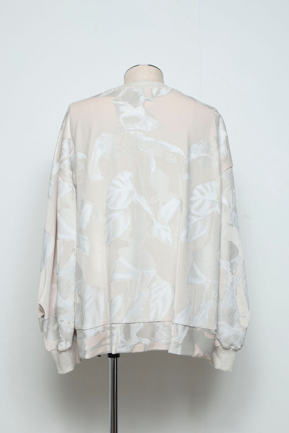 <last>
LB25AW-PO08-PVL | 3D Printed Velour Jersey Pullover | Off White</last>