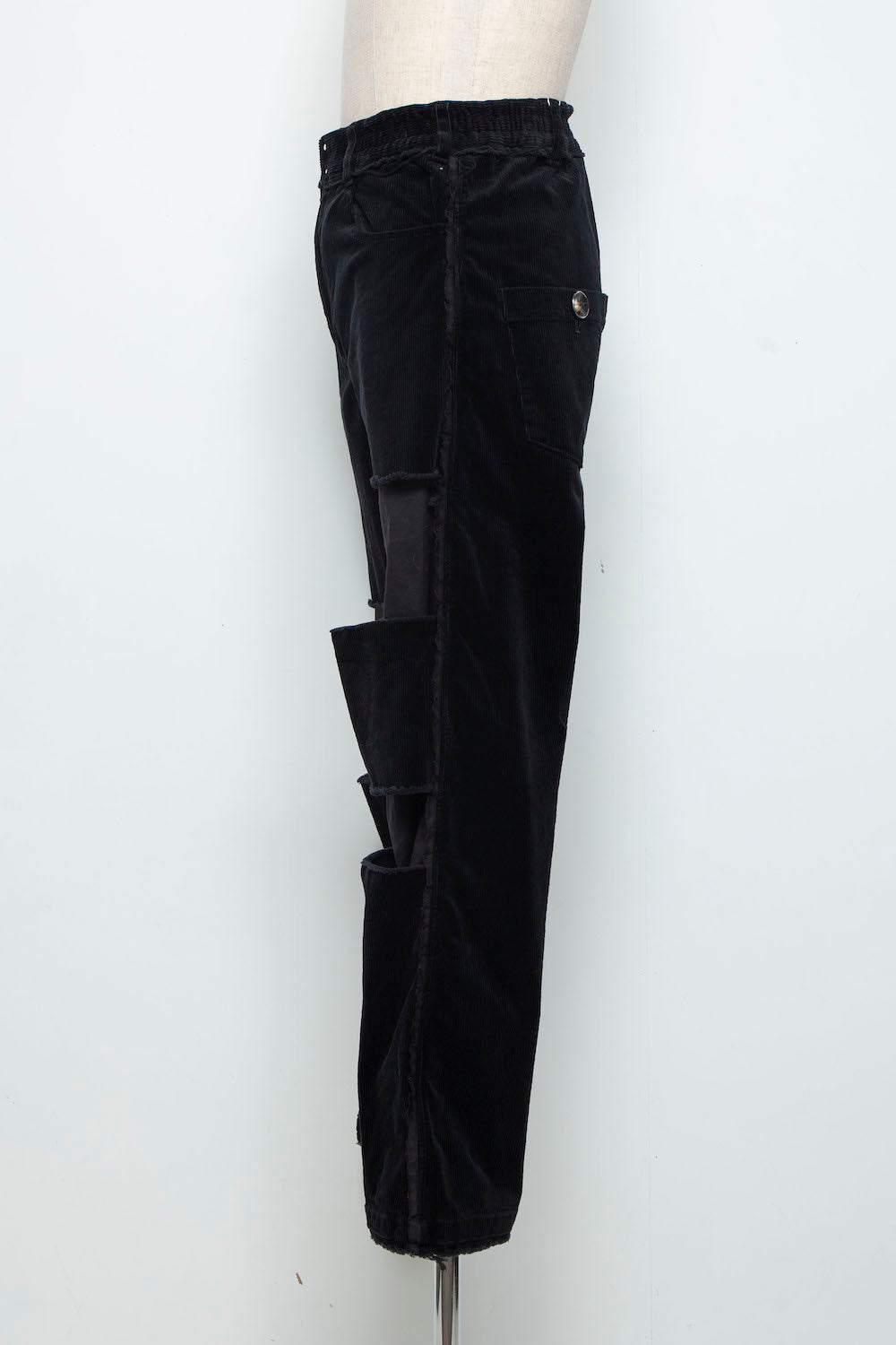 LB25AW-PT02-CDR | Reconstructed 5-Pocket Pants (Corduroy) | BLACK