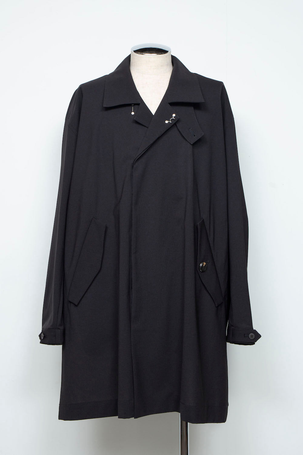 LB25AW-SHCO01-BDS | 3レイヤーボンディングスーツステンカラーライトコート | BLACK