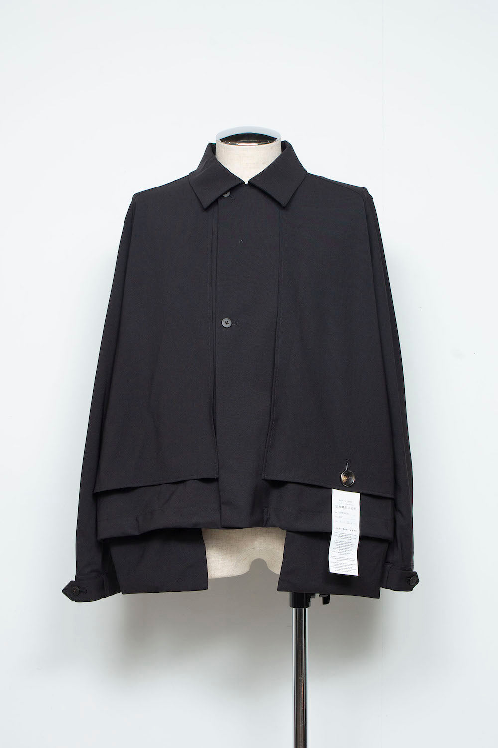 <LAST 1点> LB25AW-SH09-BDS | 3レイヤーボンディングスーツショートトレンチジャケット | BLACK