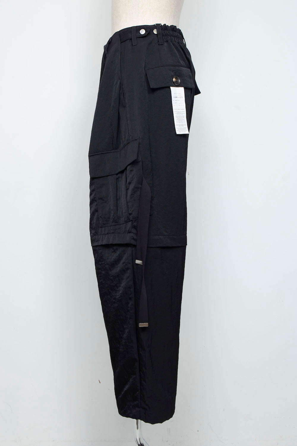 LB25AW-PT05-VTN | ヴィンテージナイロンデタッチャブルカーゴパンツ | BLACK