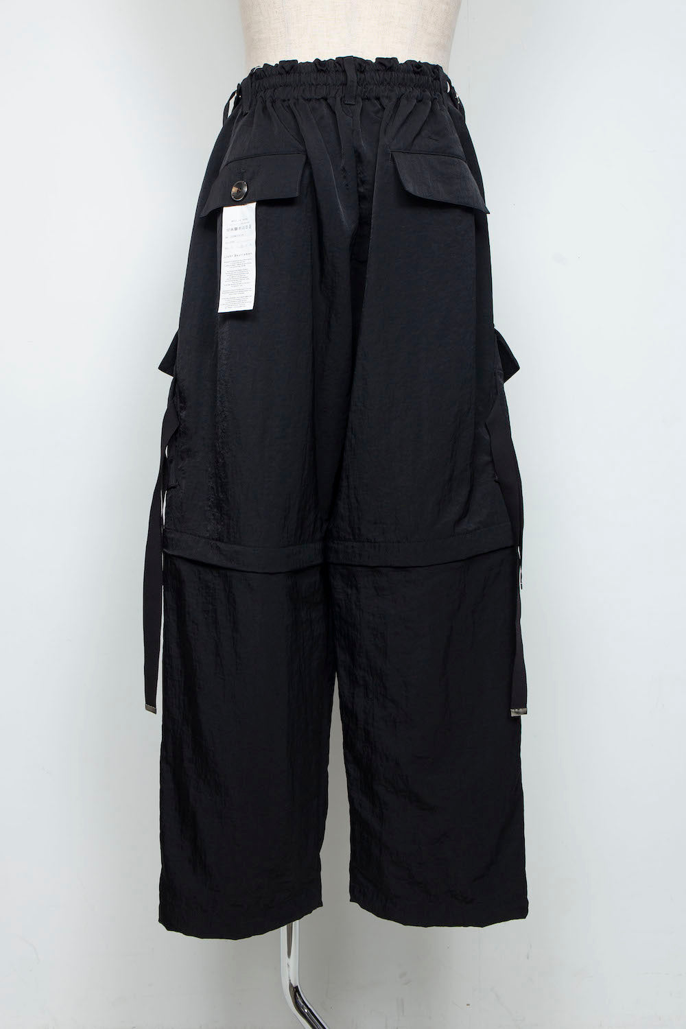 LB25AW-PT05-VTN | ヴィンテージナイロンデタッチャブルカーゴパンツ | BLACK