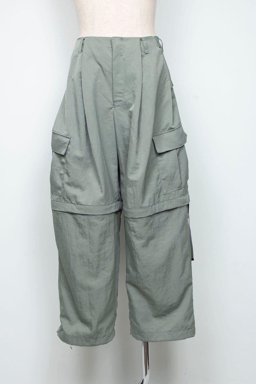 <LAST 1点> LB25AW-PT05-VTN | ヴィンテージナイロンデタッチャブルカーゴパンツ | SKY GRAY