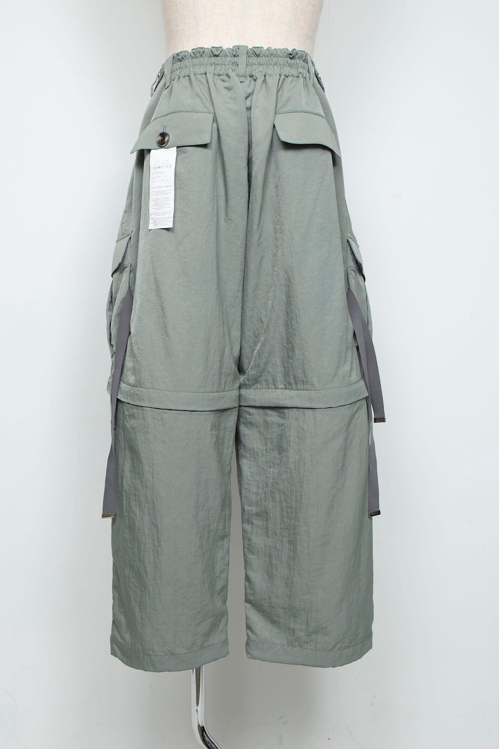 <LAST 1点> LB25AW-PT05-VTN | ヴィンテージナイロンデタッチャブルカーゴパンツ | SKY GRAY