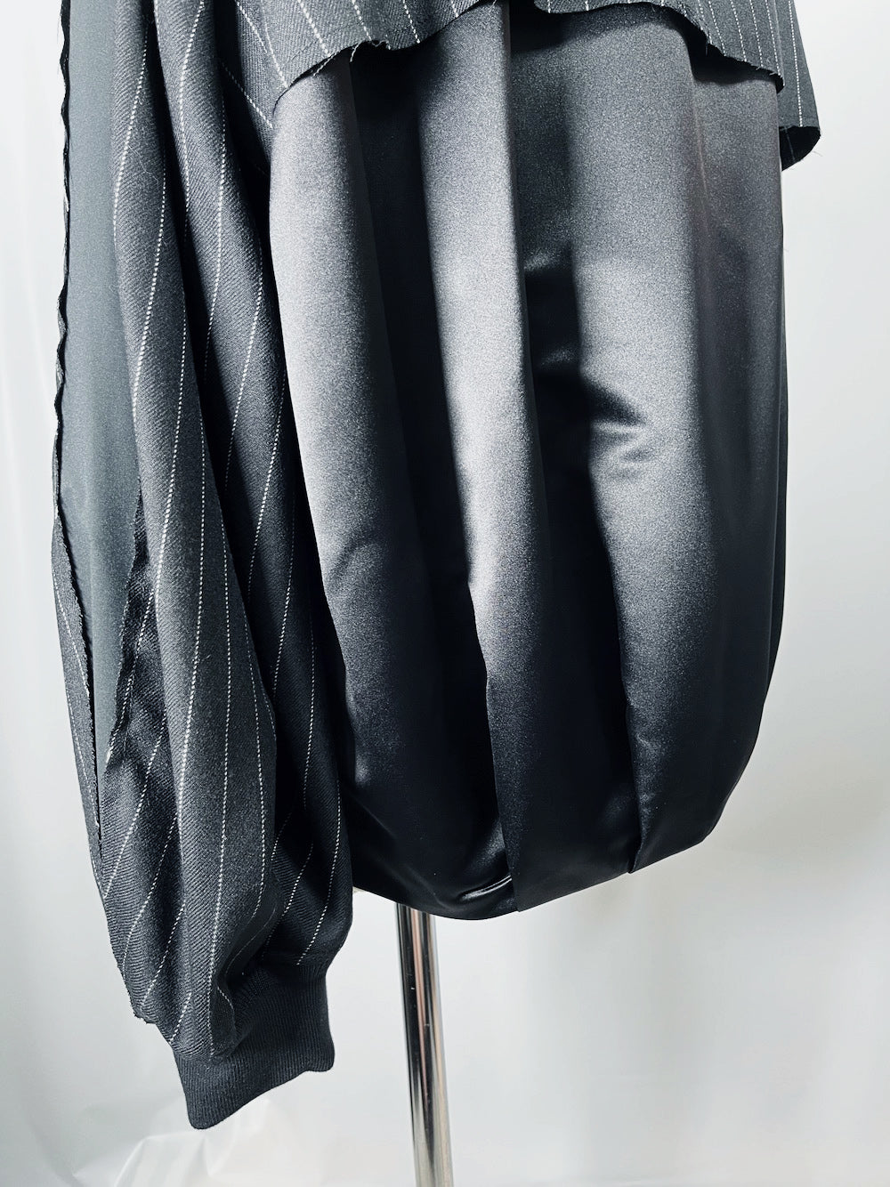 LB23AW-BL01-GST | ストライプウールサージスーベニアジャケット | BLACK STRIPE