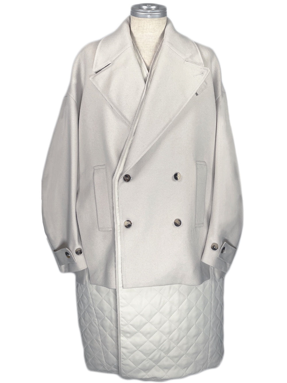 LB23AW-CO01-SSM | Pinsonic Separable 3WAY Chester Coat | IVORY