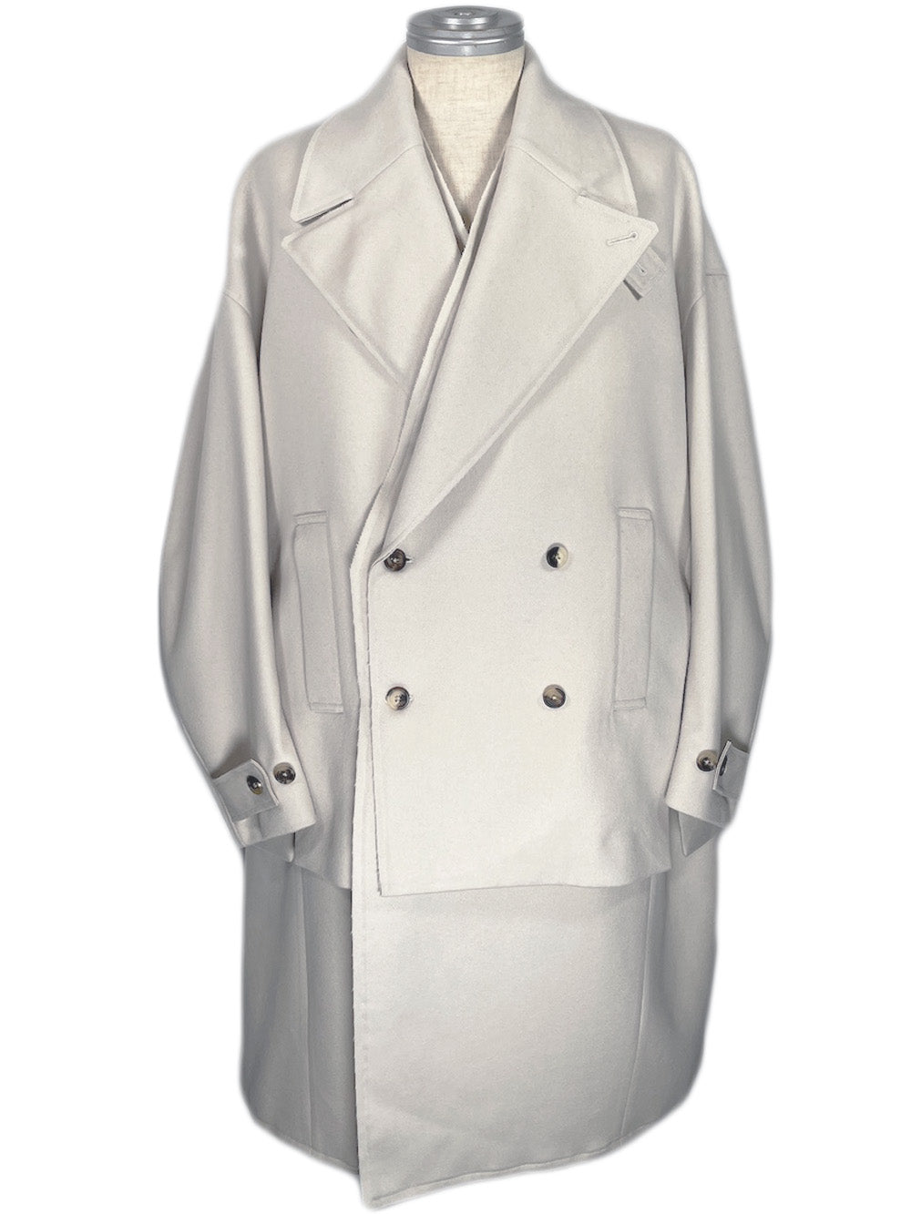 LB23AW-CO01-SSM | Pinsonic Separable 3WAY Chester Coat | IVORY