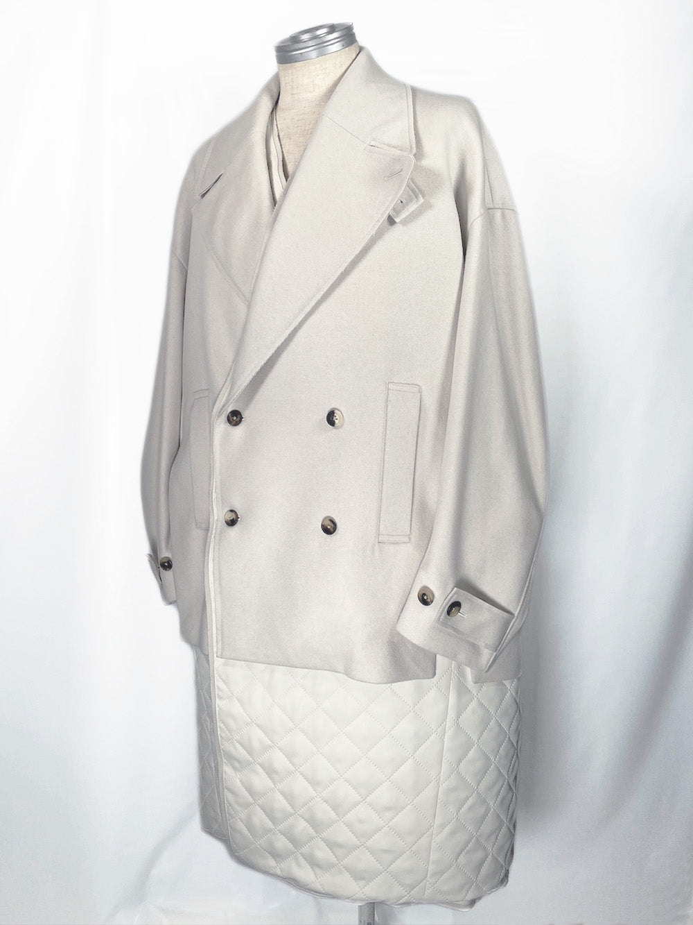 LB23AW-CO01-SSM | Pinsonic Separable 3WAY Chester Coat | IVORY