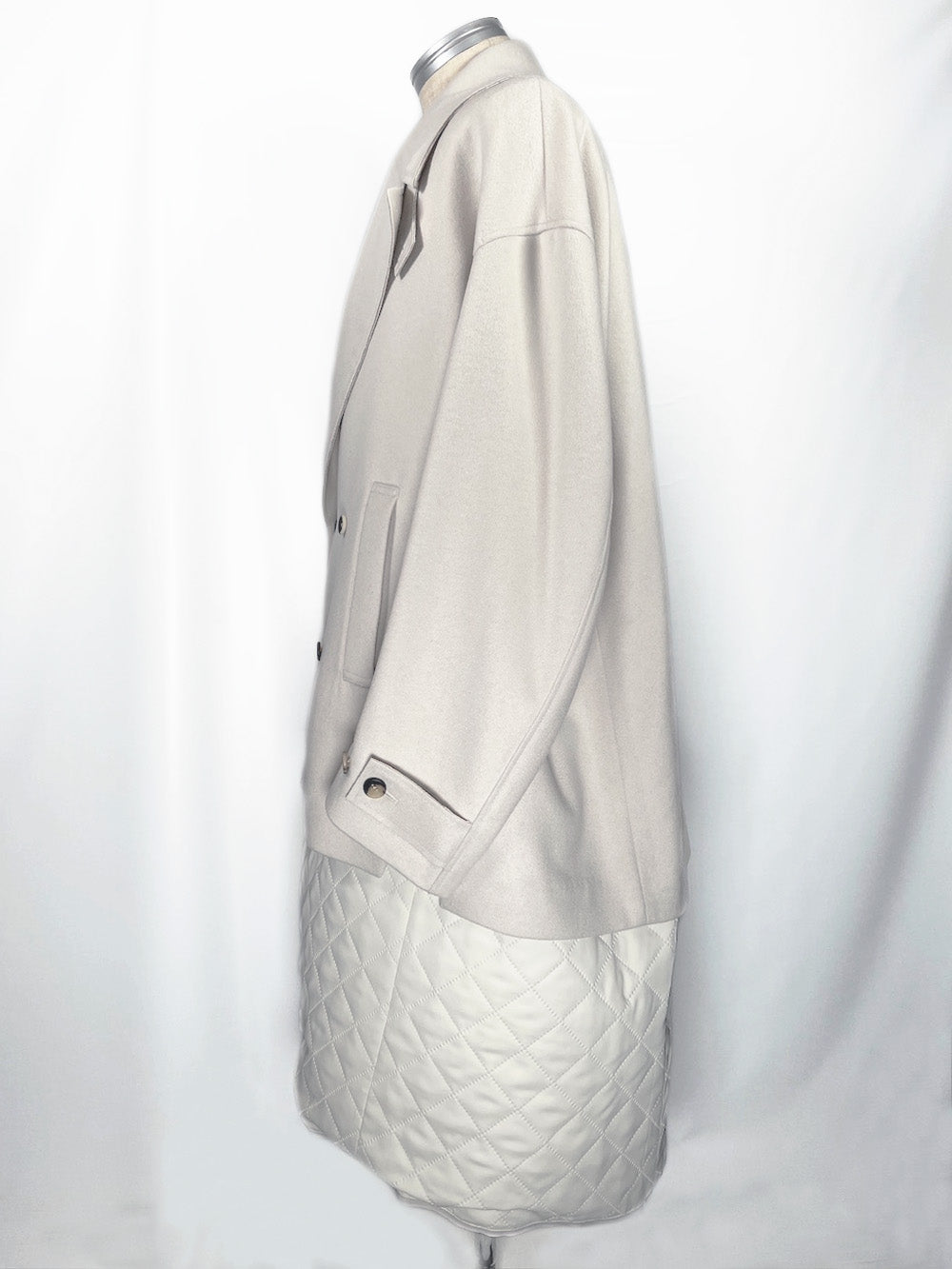 LB23AW-CO01-SSM | Pinsonic Separable 3WAY Chester Coat | IVORY