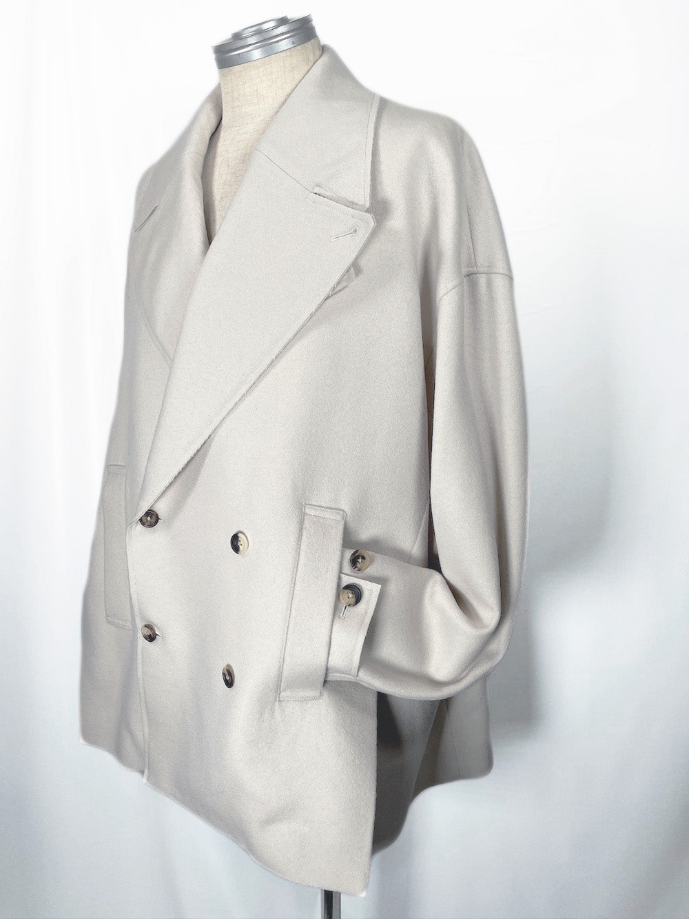 LB23AW-CO01-SSM | Pinsonic Separable 3WAY Chester Coat | IVORY