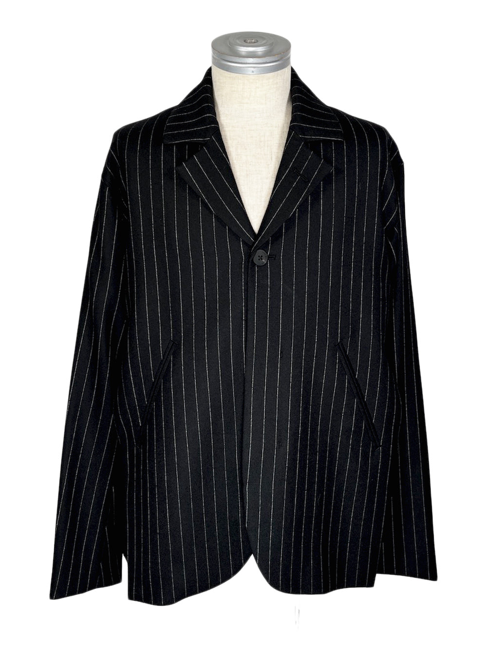 LB23AW-JK01-GST | バックパッディングホリデイジャケット | BLACK STRIPE