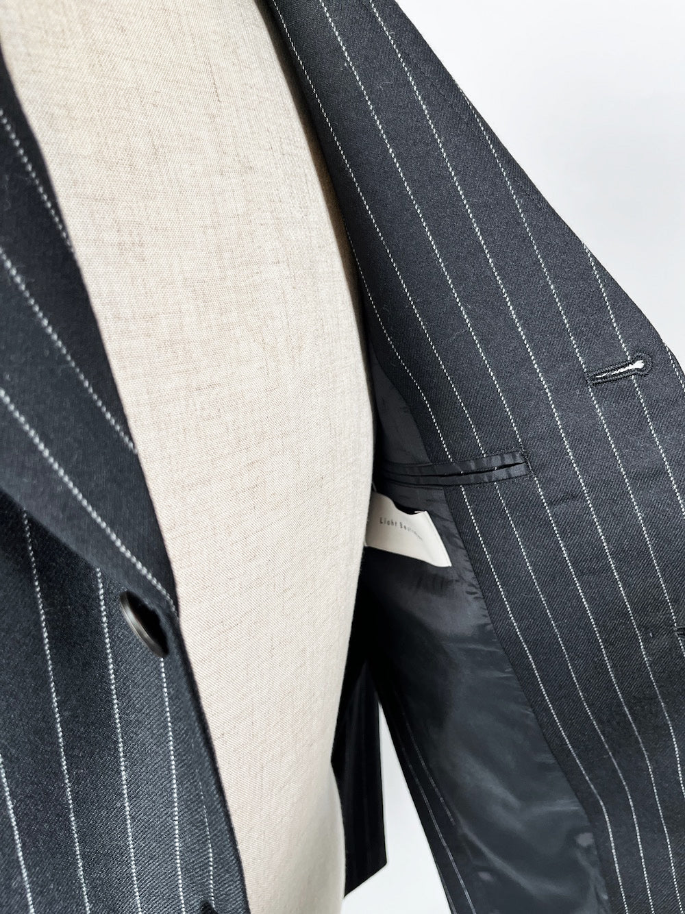LB23AW-JK01-GST | バックパッディングホリデイジャケット | BLACK STRIPE