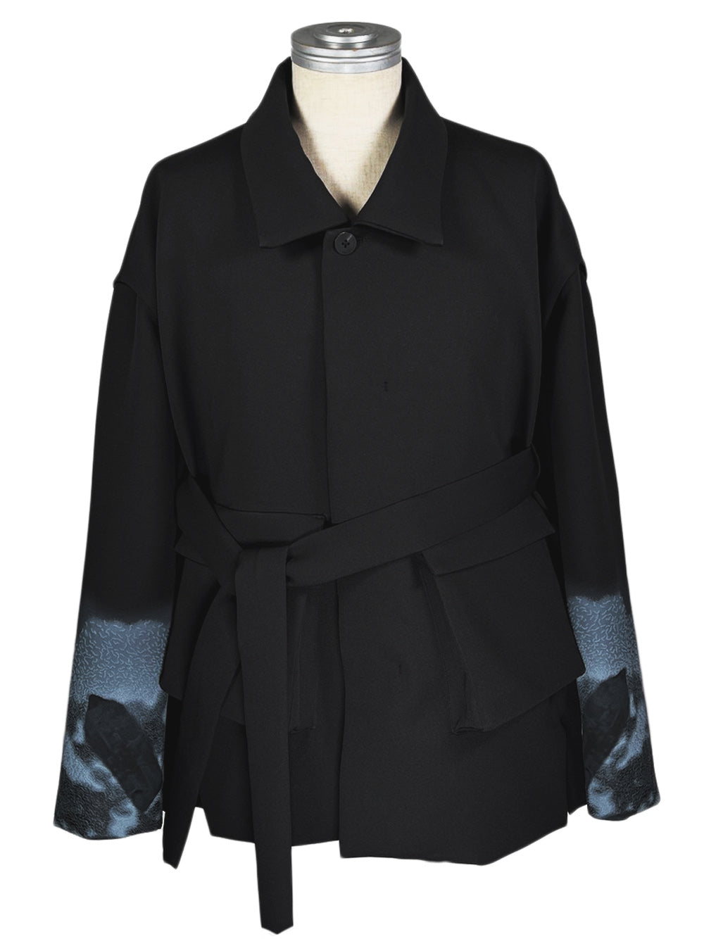 LB23AW-MJK01-TC-DA | 3Dグラフィックデタッチャブルフィールドジャケット | BLACK