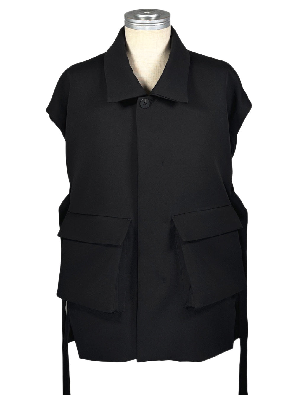 LB23AW-MJK01-TC-DA | 3Dグラフィックデタッチャブルフィールドジャケット | BLACK