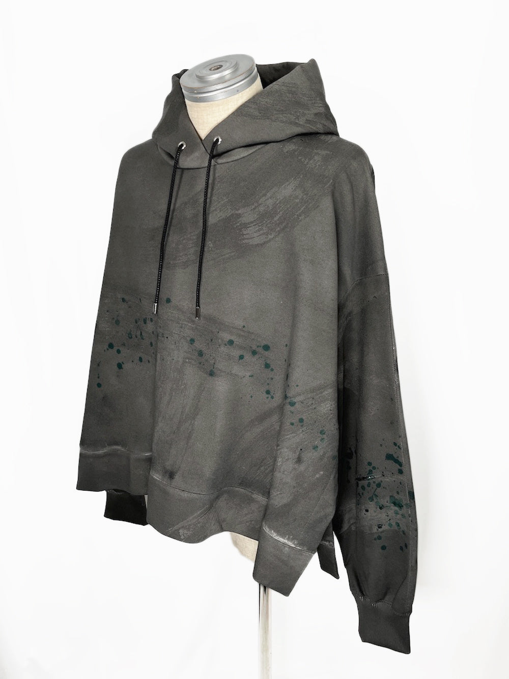 LB23AW-PK01-STC | 3D 石膏风格颜料连帽衫 | 铁
