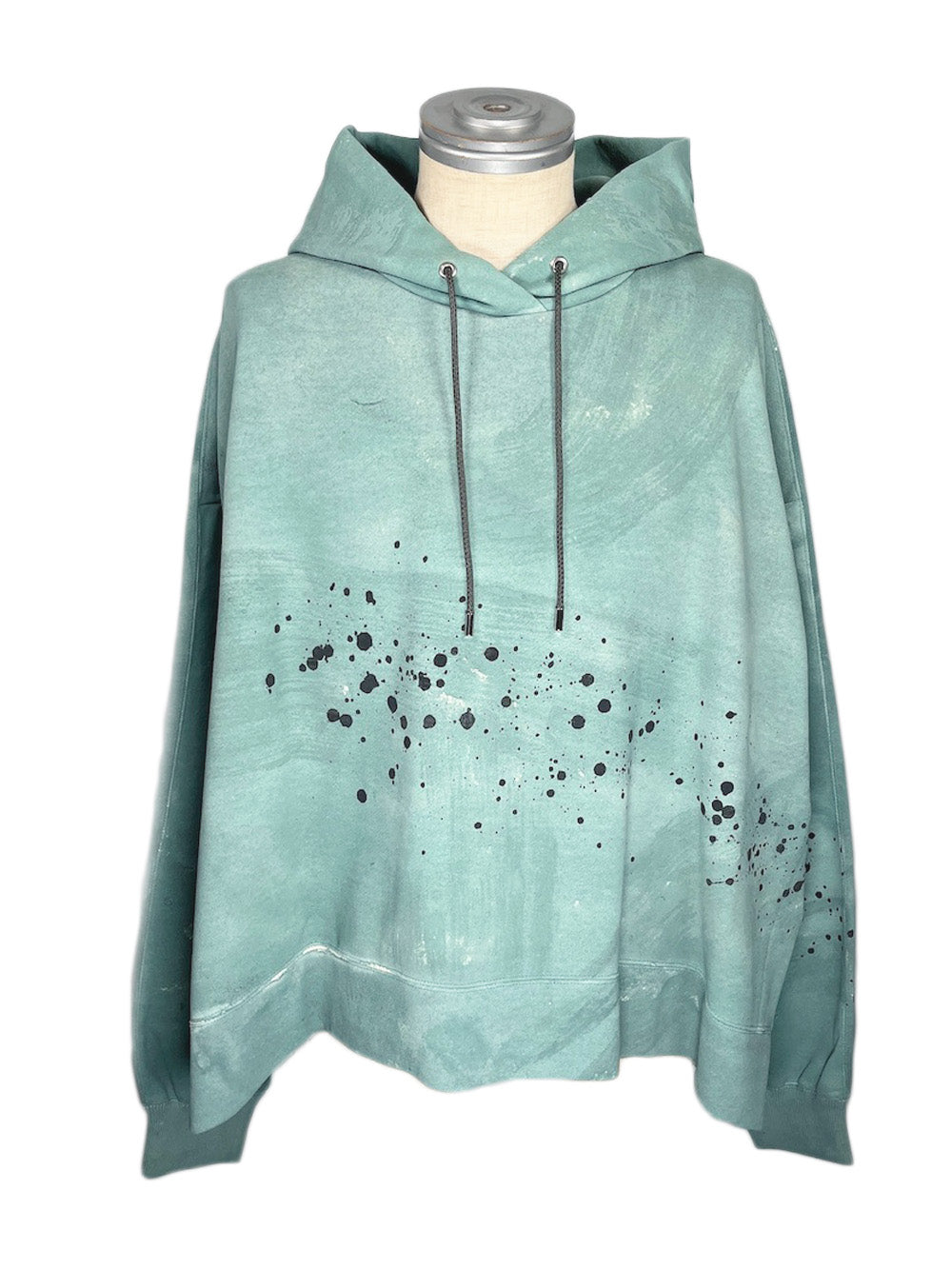 LB23AW-PK01-STC | 3D 石膏风格颜料连帽衫 | VERDIGRIS