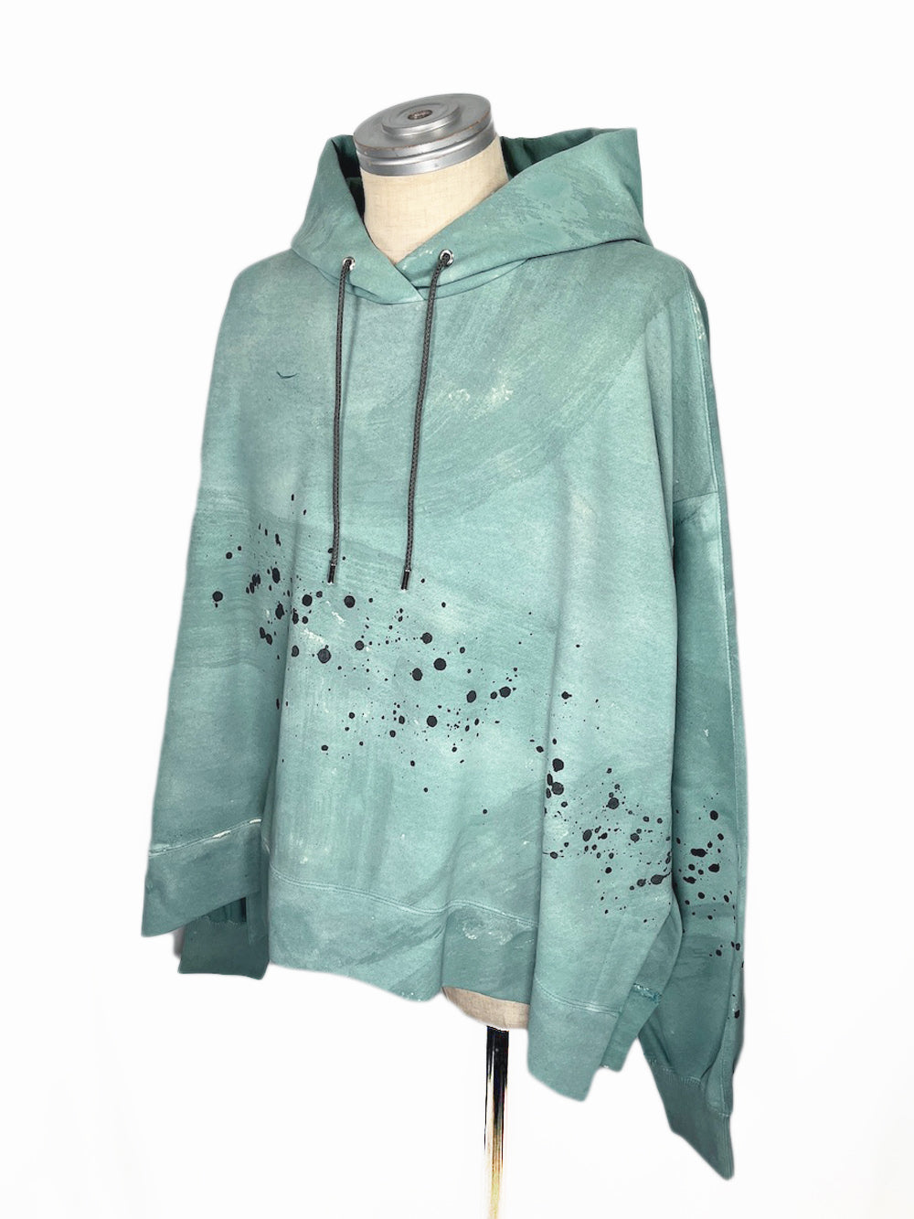 LB23AW-PK01-STC | 3D 石膏风格颜料连帽衫 | VERDIGRIS