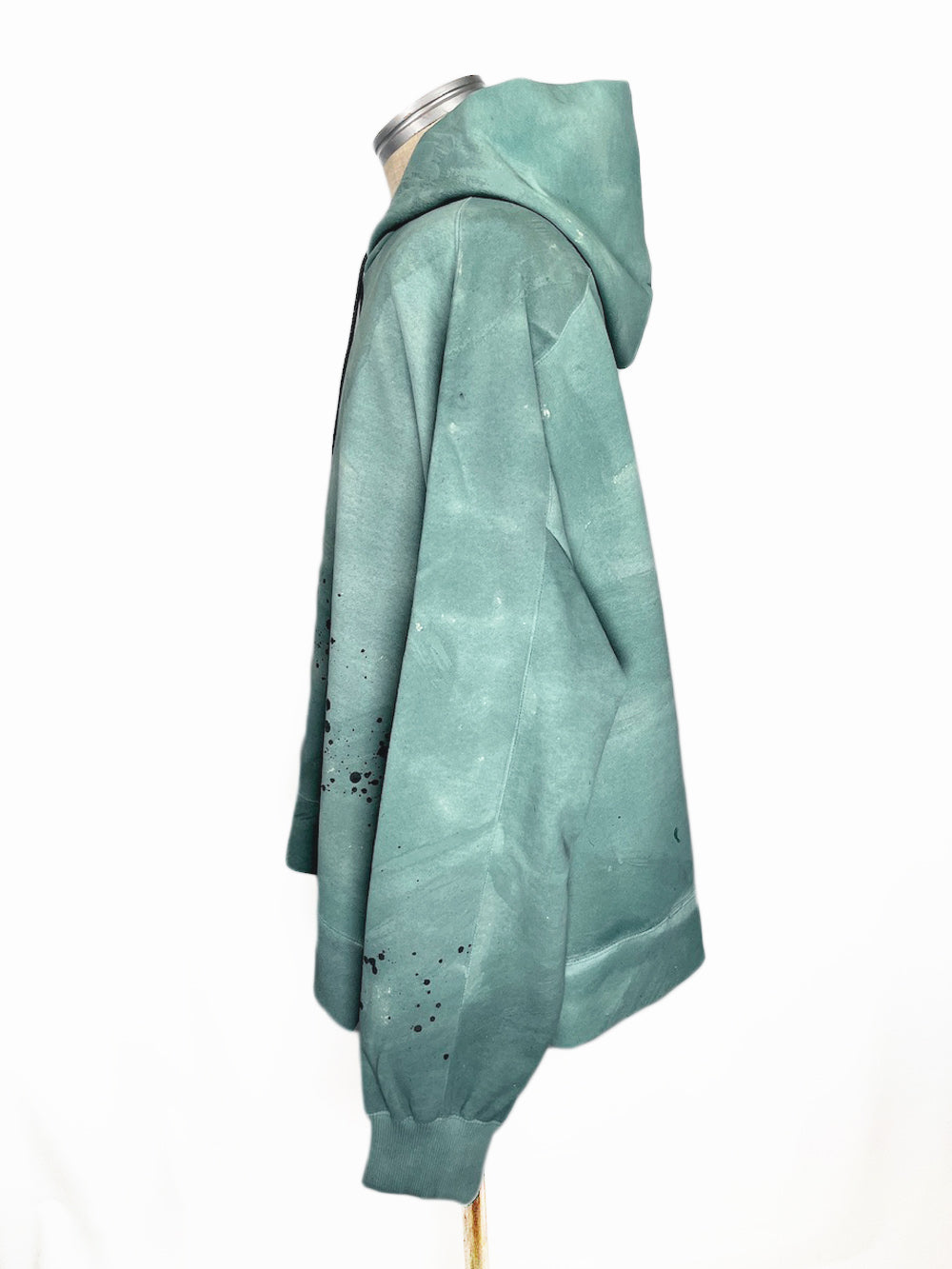 LB23AW-PK01-STC | 3D 石膏风格颜料连帽衫 | VERDIGRIS
