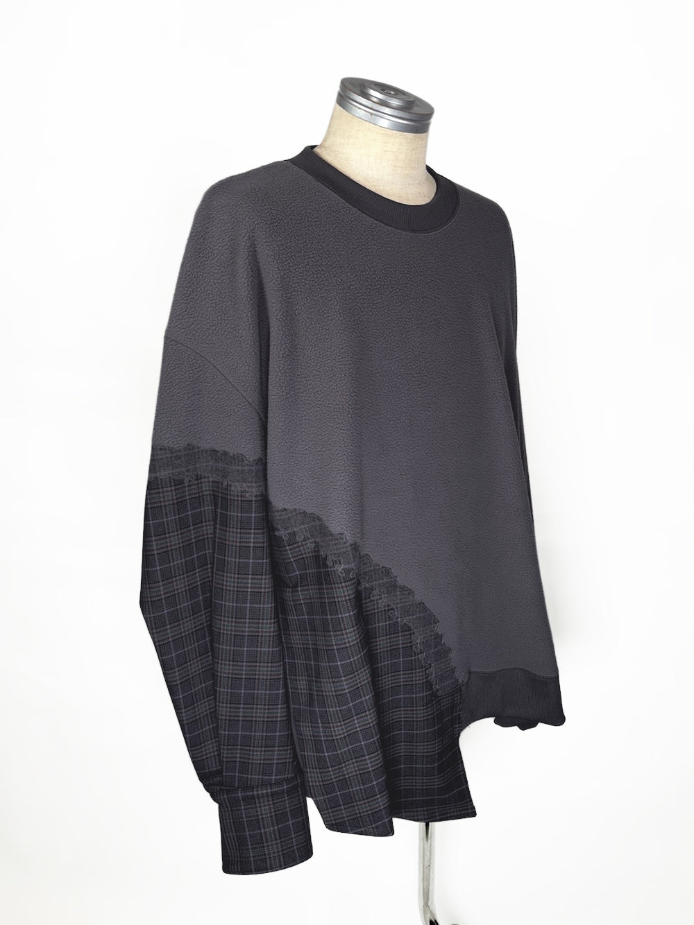 LB23AW-PO01-NDP-CK | ニードルパンチドッキングプルオーバー | CHECK×GANGER