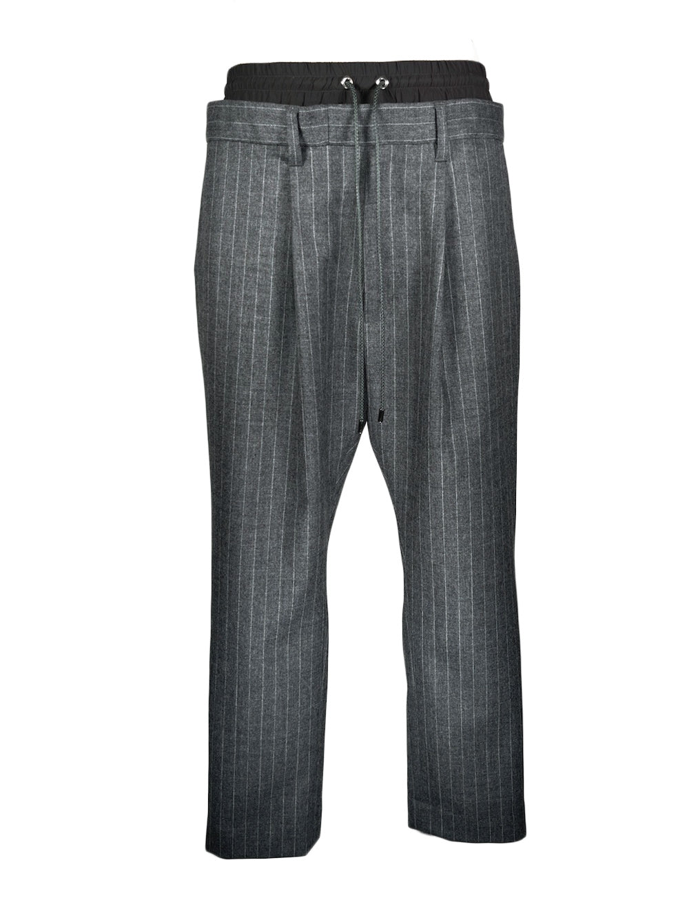LB23AW-PT01-GST | ダブルウエストジョッパートラウザー | GRAY STRIPE