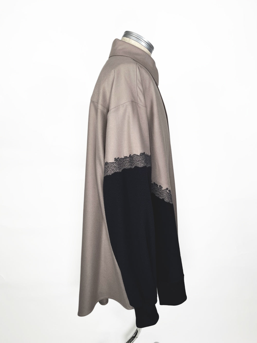 LB23AW-SH01-NDP-PL | ニードルパンチドッキングシャツ | WOOD×BLACK
