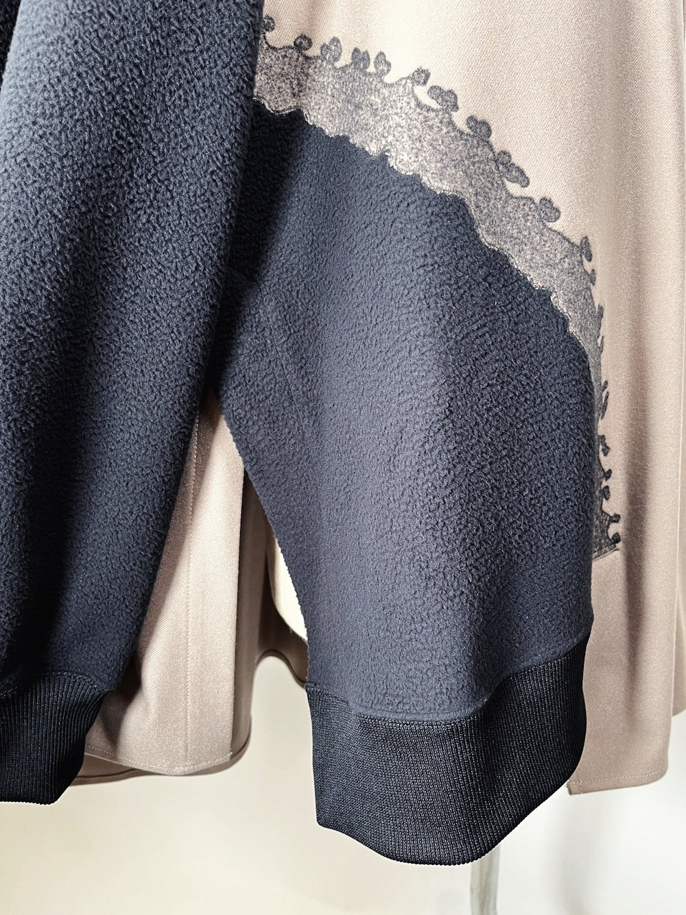 LB23AW-SH01-NDP-PL | ニードルパンチドッキングシャツ | WOOD×BLACK