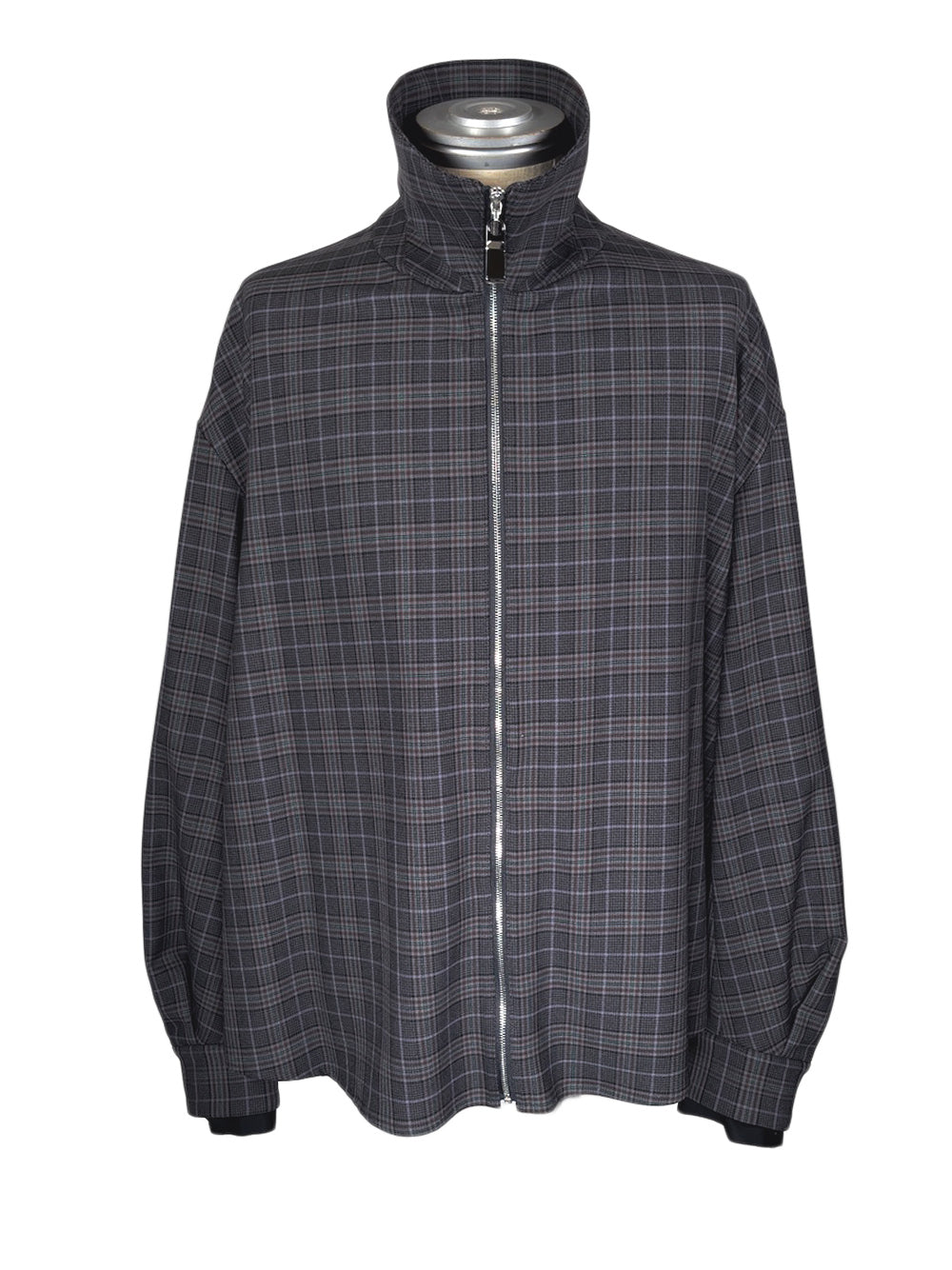 LB23AW-SHBL01-CWE-CK | ダブルカフストラックシャツジャケット | CHECK×BLACK