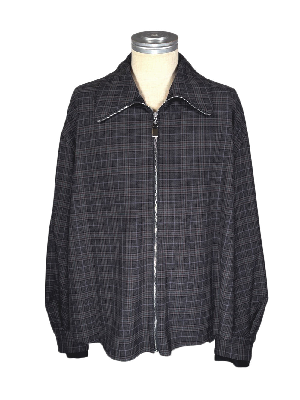 LB23AW-SHBL01-CWE-CK | ダブルカフストラックシャツジャケット | CHECK×BLACK
