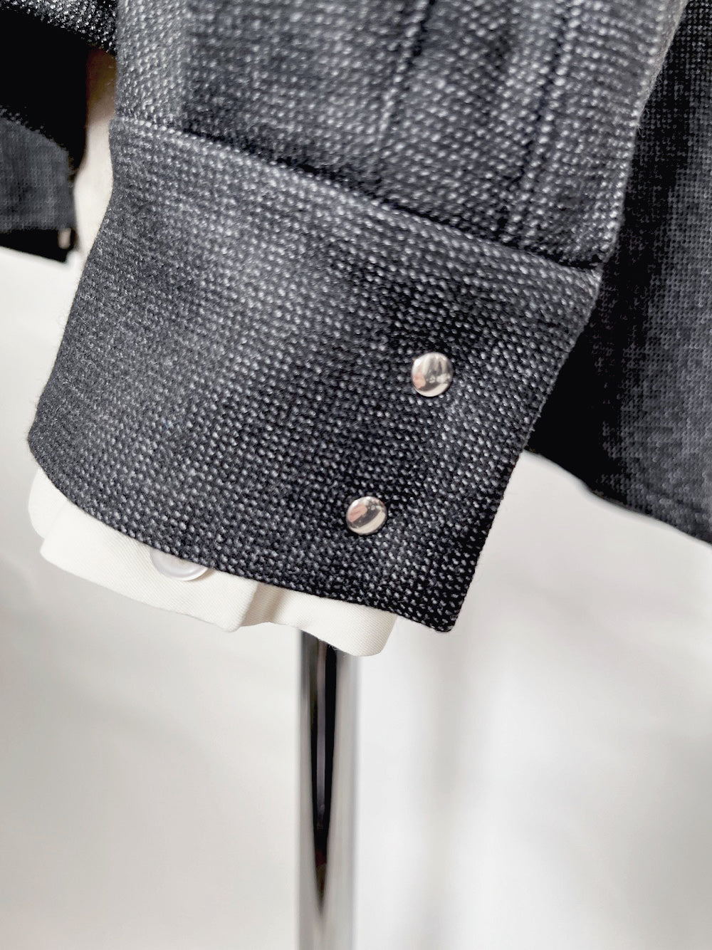 LB23AW-SHBL01-CWE-PL | ダブルカフストラックシャツジャケット | IRON×PLASTER