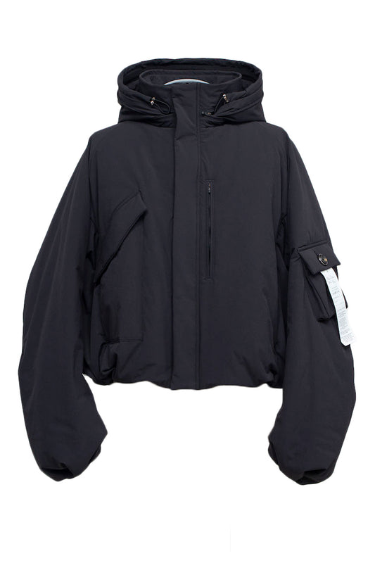 LB24AW-BL03-NBG | Onibegie padded short blouson | BLACK