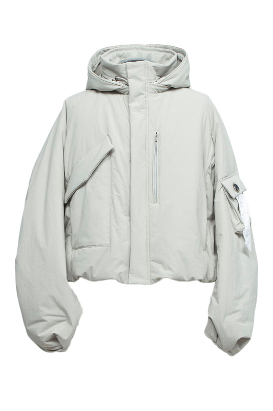 LB24AW-BL03-NBG | Onibegie padded short blouson | FROSTY WHITE