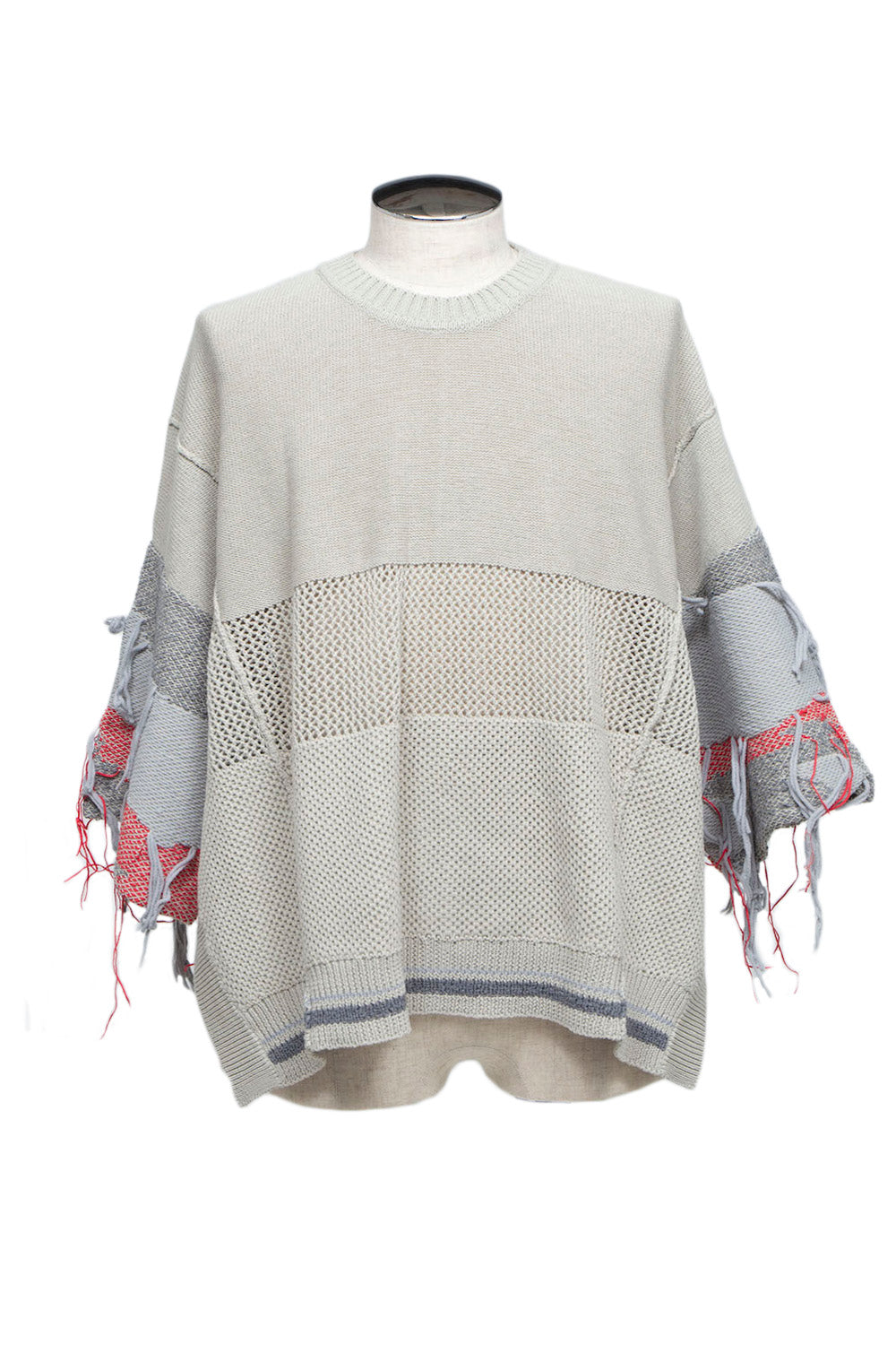 限定* LB24SS-KNPS01-TRA-TE | スレッドインターシャサマーニットクルーネック | SAND – Licht Bestreben