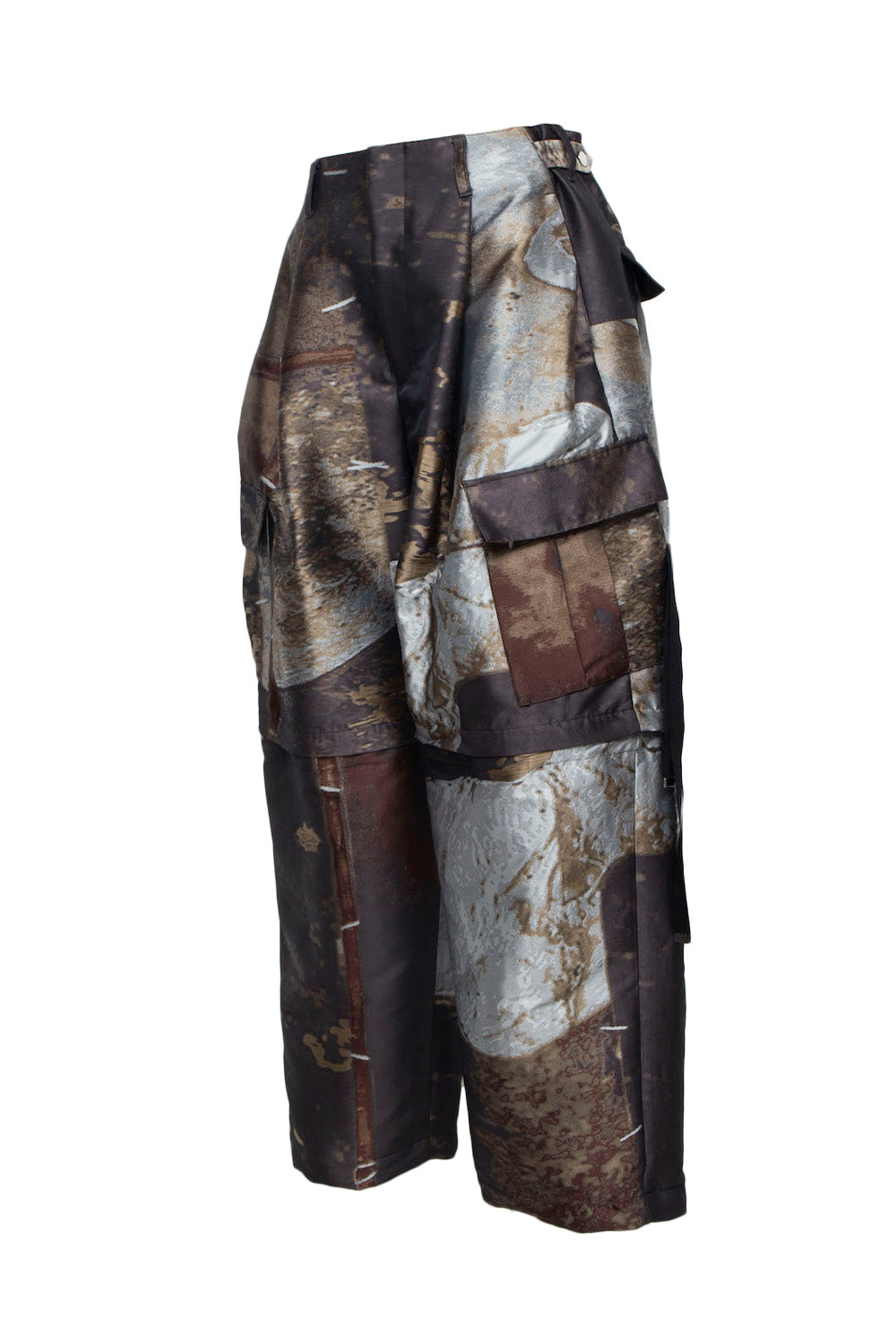 LB24AW-PT05-JQD | 艺术图案做旧提花可拆卸工装裤 | LUMBER&METAL