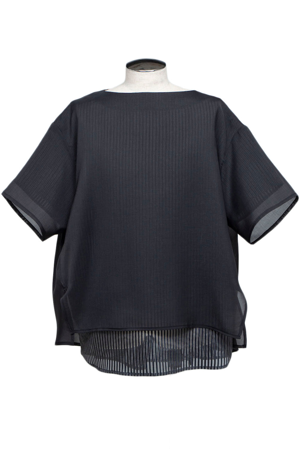 LB24SS-PO06-ETR | 船领人造层套头衫 |