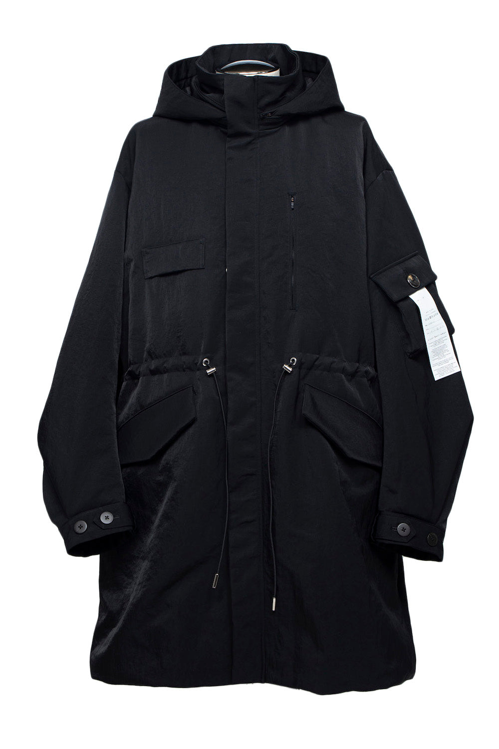 <LAST 1点> LB25AW-FC01-VTN | QUOISM®️パッティングフィッシュテールコート | BLACK