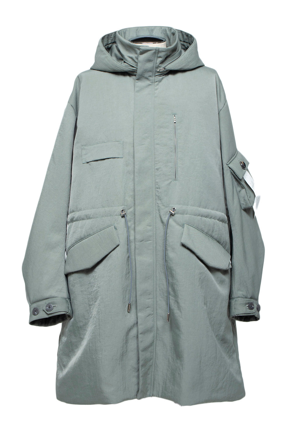 <LAST 1点> LB25AW-FC01-VTN | QUOISM®️パッティングフィッシュテールコート | SKY GRAY