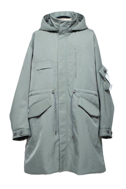 <LAST 1点> LB25AW-FC01-VTN | QUOISM®️パッティングフィッシュテールコート | SKY GRAY