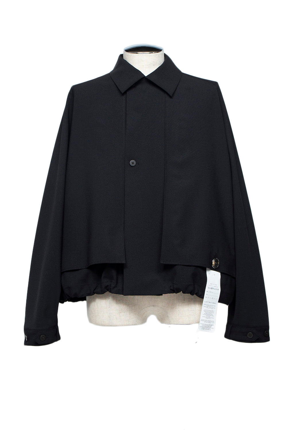<LAST 1点> LB25AW-SH09-BDS | 3レイヤーボンディングスーツショートトレンチジャケット | BLACK