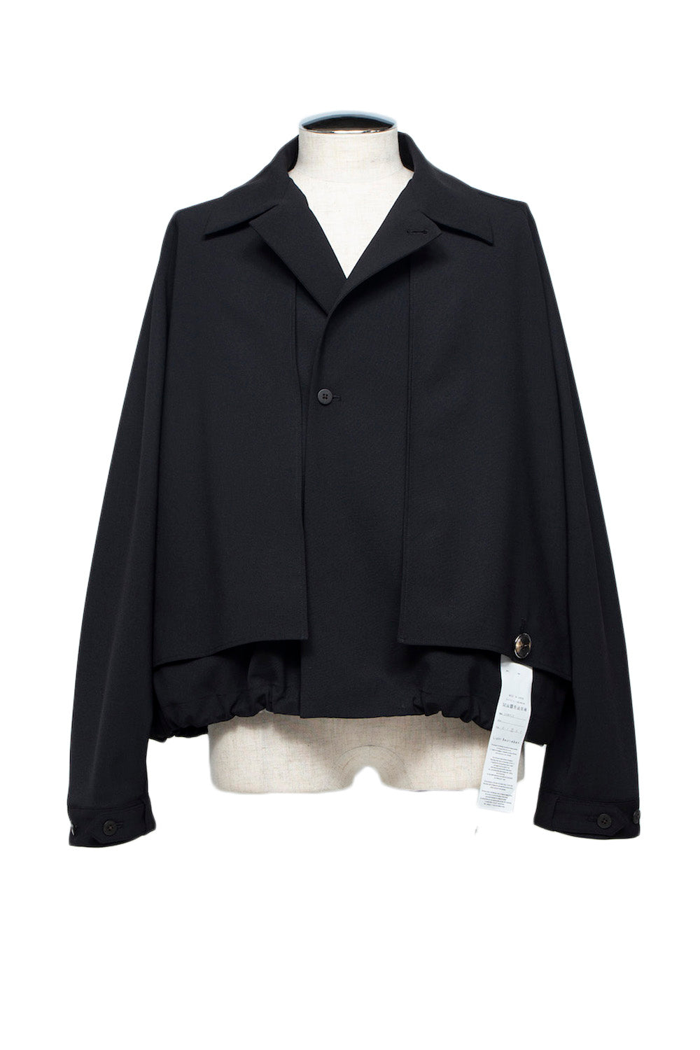 <LAST 1点> LB25AW-SH09-BDS | 3レイヤーボンディングスーツショートトレンチジャケット | BLACK
