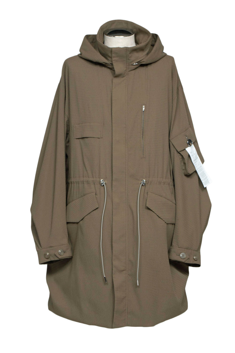 LB25SS-FC01-DTA | 'TORAY' Dot Air®︎ フィッシュテールスプリングコート | OLIVE