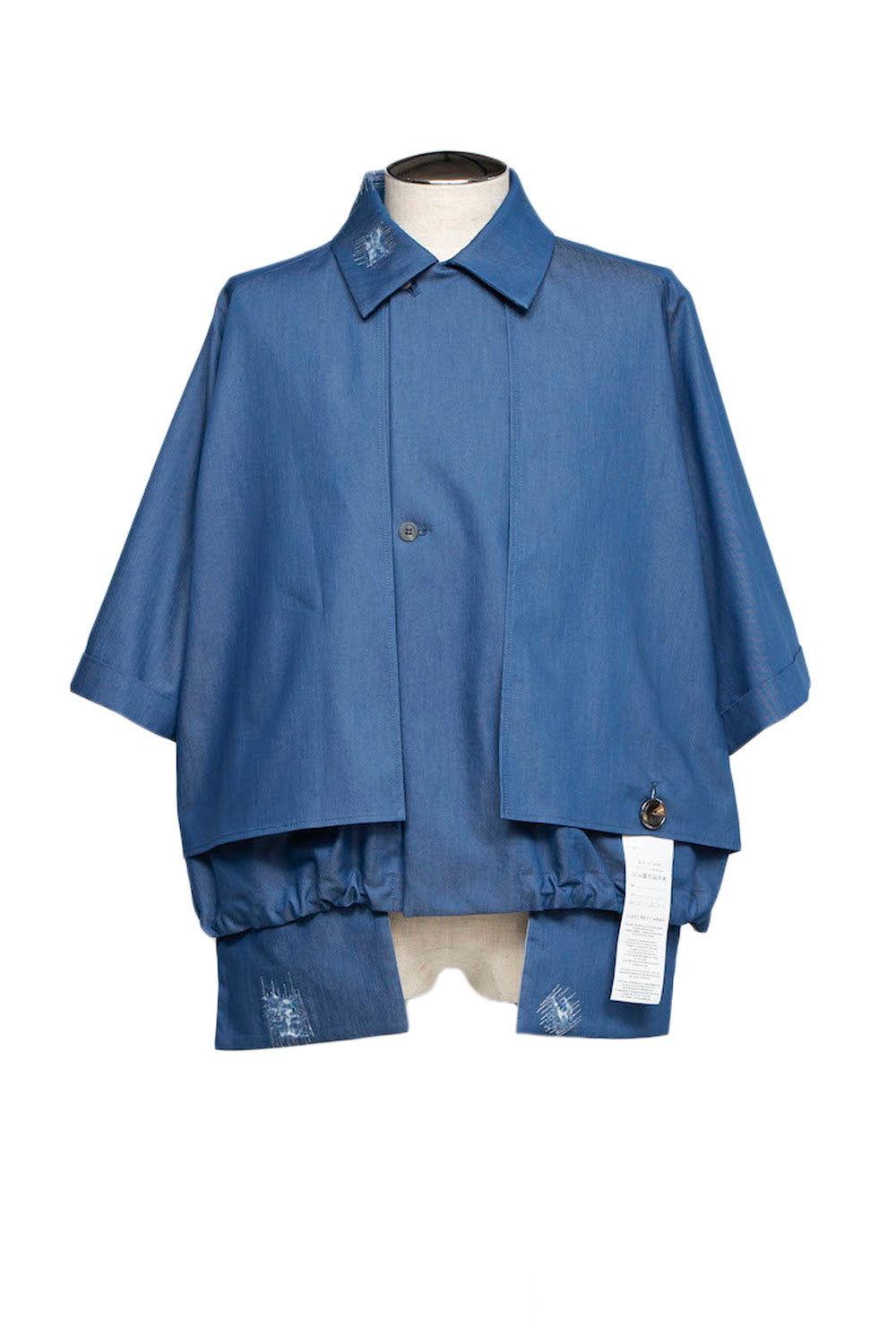 LB25SS-SH09-DDI | COOLMOTION®️ Short Trench Half Sleeve Jacket | LIGHT BLUE