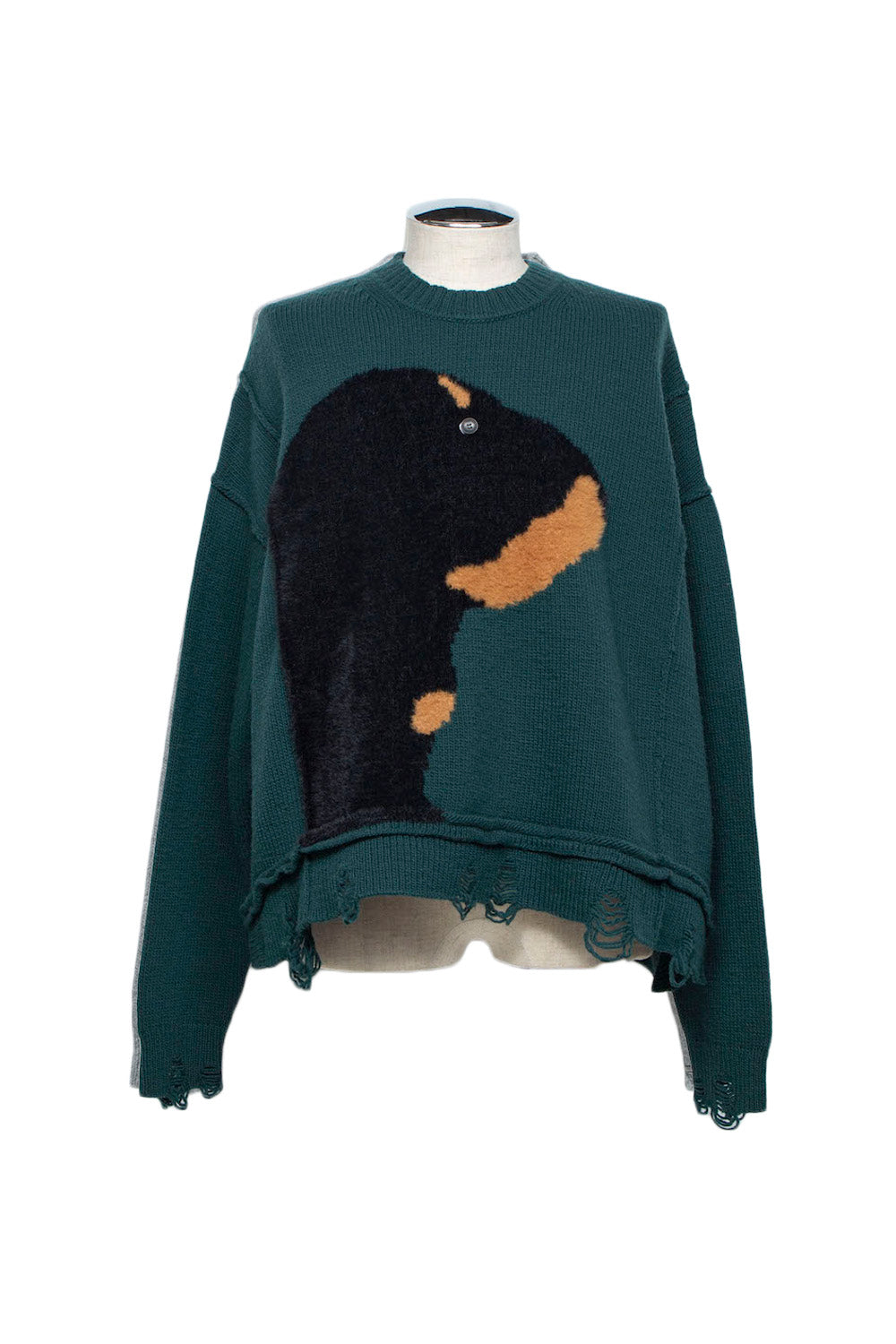 LB26AW-KN11 | ドッグモチーフインターシャセーター | JADE – Licht