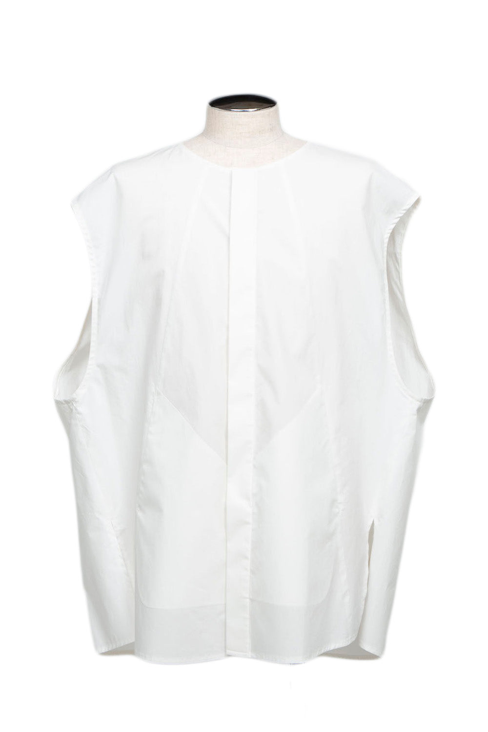 〈再入荷〉LBLM-ESSH01 | ノースリーブインナーブラウス | WHITE