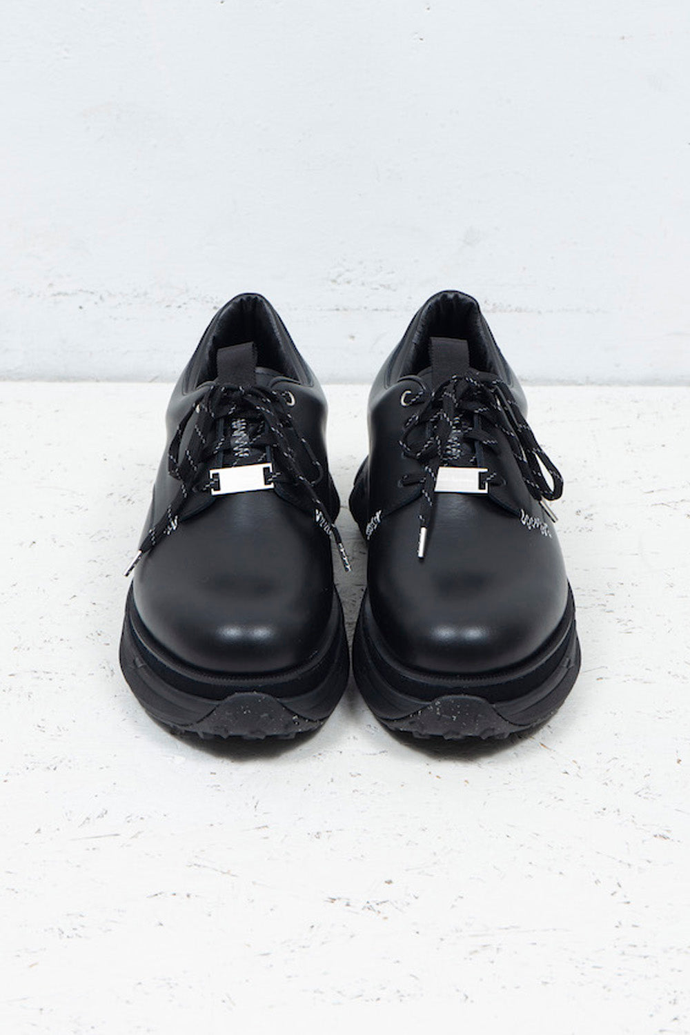 *限定* *復刻版* LBLM-SHOES01 | ステッチワークドッキングレザーシューズ | BLACK