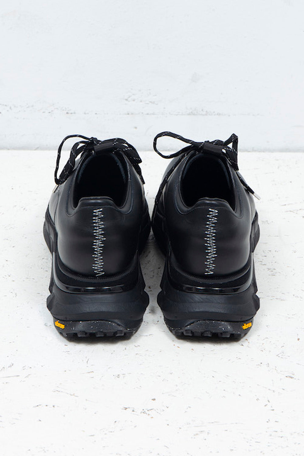 *限定* *復刻版* LBLM-SHOES01 | ステッチワークドッキングレザーシューズ | BLACK
