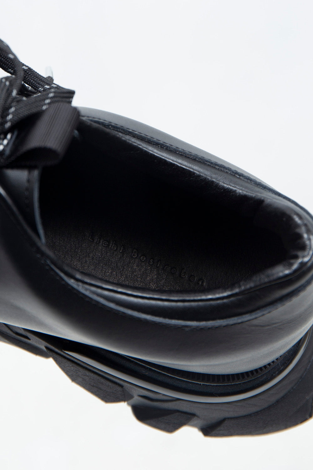 *限定* *復刻版* LBLM-SHOES01 | ステッチワークドッキングレザーシューズ | BLACK
