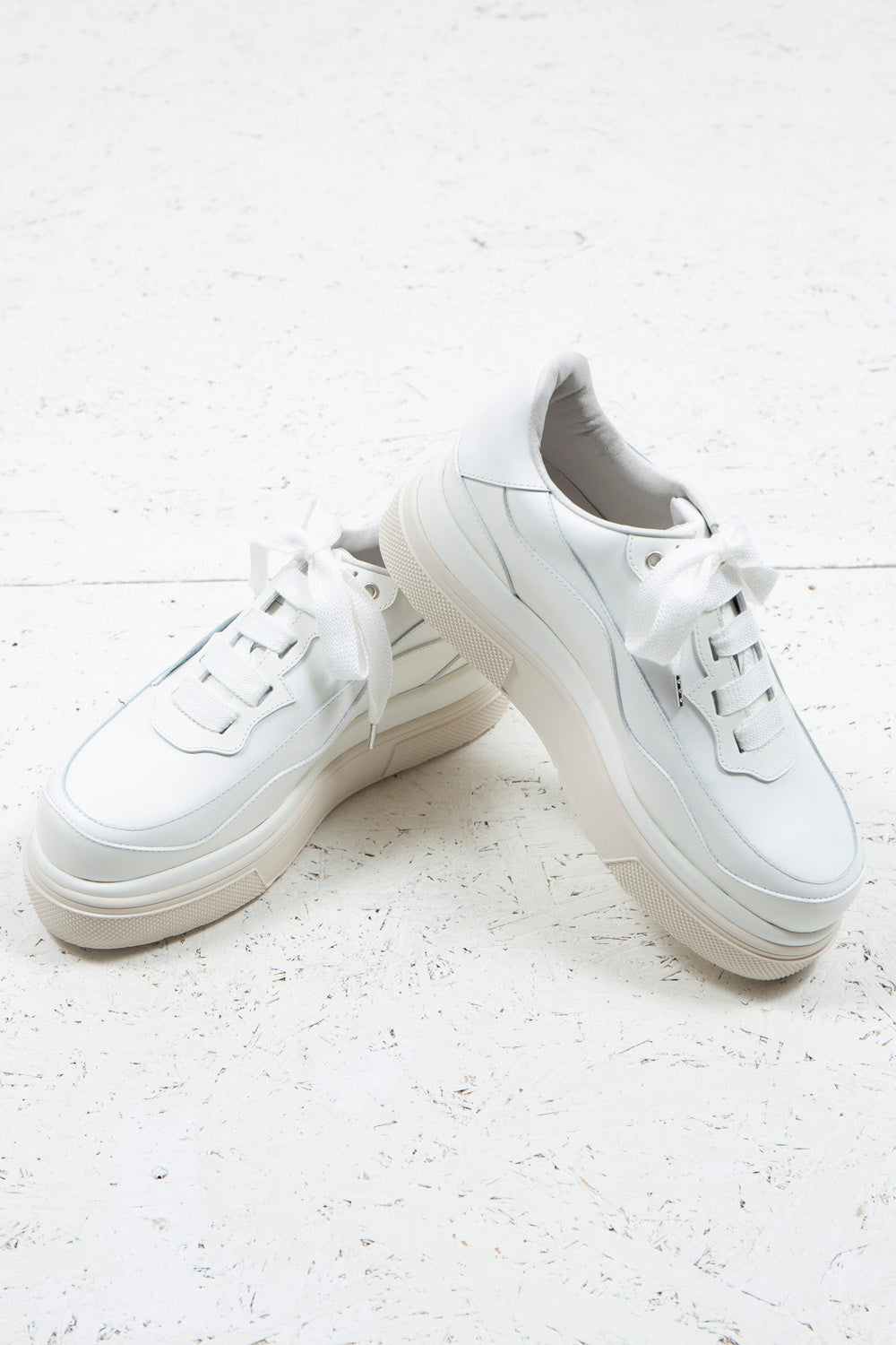 <LAST 1点> *限定* LBLM-SHOES02 | コンビネートプラットフォームスニーカー | OFF WHITE