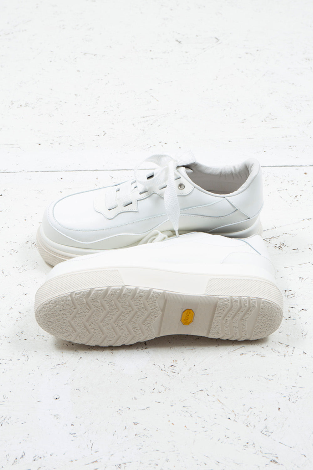 <LAST 1点> *限定* LBLM-SHOES02 | コンビネートプラットフォームスニーカー | OFF WHITE